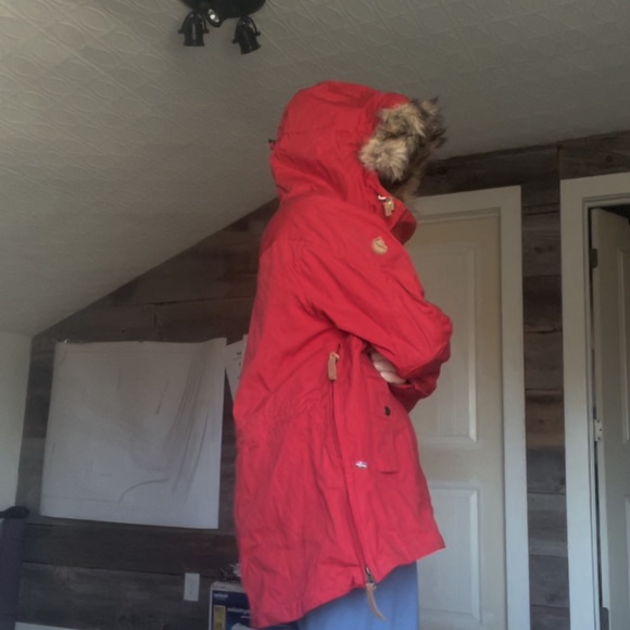 Red Fjällräven anorak parka - Picture 4 of 10